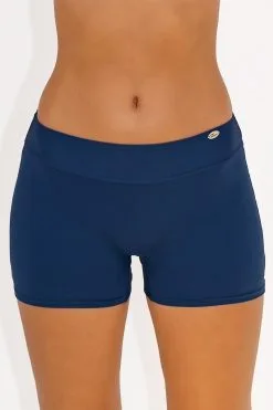 Bas De Maillot De Bain Sun Playa Taille Haute Shorty Marine