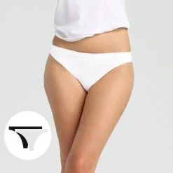 Lot De 2 Strings Microfibre Sans Coutures Noir Et Blanc Les Pockets EcoDim