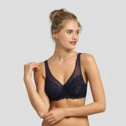 Soutien-gorge Avec Armatures Dentelle Bleu Infini Essentiel Generous
