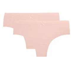 Lot De 2 Hipsters Coton Stretch Skin Rose Dim Basic Fashion -Vendite Maillots De Bain D09AKP2 8TW 05