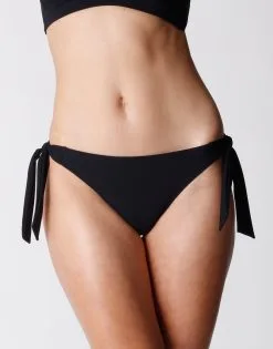 Bas De Maillot De Bain Noir Femme En Microfibre Recyclée
