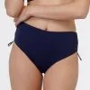 Bas De Maillot Taille Haute En Microfibre Bleu Marine -Vendite Maillots De Bain D0AZHPA A9H 01