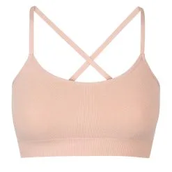Brassière Sans Coutures à Impact Léger Rose Amande Chiné Dim Sport -Vendite Maillots De Bain D0BV3C1 8YC 05