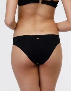 Bas De Bikini Midi En Dentelle Sangallo Noir -Vendite Maillots De Bain D0COWPA 9XL 02