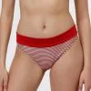 Bas De Maillot De Bain Haut, Rayures Rouges -Vendite Maillots De Bain D0CP9PA ASO 01