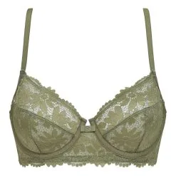 Soutien-gorge Emboitant Armatures En Dentelle Fleurie Kaki Daily Glam -Vendite Maillots De Bain D0CU8C1 2KZ 05
