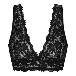 Bralette Foulard Sans Armatures En Dentelle Florale Noir Daily Glam -Vendite Maillots De Bain D0CUAC1 0HZ 05