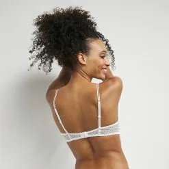 Soutien-gorge Triangle Mousse Amovible En Dentelle Blanc Chic Summer -Vendite Maillots De Bain D0CZKC1 0HY 02