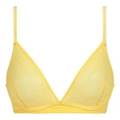 Soutien-gorge Triangle Mousse Amovible En Dentelle Jaune Chic Summer -Vendite Maillots De Bain D0CZKC1 ARA 05
