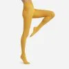 Collant Opaque Femme Effet Velouté Jaune Tournesol 40D Dim Style -Vendite Maillots De Bain D1312M1 AKI 01