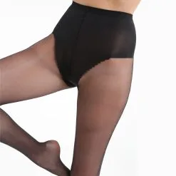 Collant Noir Sublim Ventre Plat 15D -Vendite Maillots De Bain D1475E1 0HZ 02