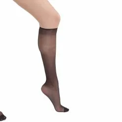 Lot De 2 Mi-bas Noir Sublim Voile Brillant 15D -Vendite Maillots De Bain D2066M2 0HZ 03