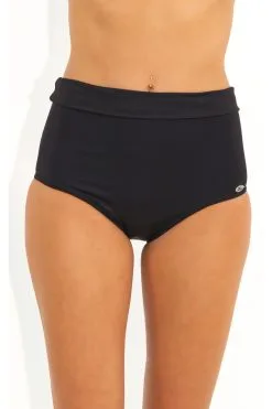 Bas De Maillot De Bain Sun Playa Slip Taille Haut Noir