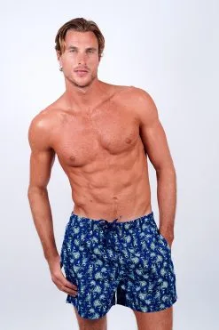 O'Salée Boardshort Homme Imprimé Cachemire Bleu O'Salée -Vendite Maillots De Bain boardshort homme imprime cachemire bleu o salee 2