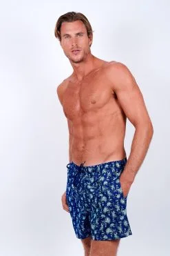 O'Salée Boardshort Homme Imprimé Cachemire Bleu O'Salée -Vendite Maillots De Bain boardshort homme imprime cachemire bleu o salee 3