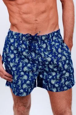 O'Salée Boardshort Homme Imprimé Cachemire Bleu O'Salée -Vendite Maillots De Bain boardshort homme imprime cachemire bleu o salee 5