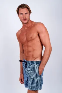 O'Salée Boardshort Homme Imprimé Géométrique Marine O'Salée -Vendite Maillots De Bain boardshort homme imprime geometrique marine o salee 2