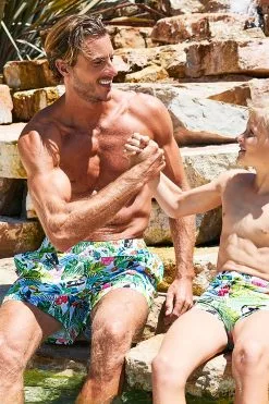 O'Salée Boardshort Homme Imprimé Tropical O'Salée