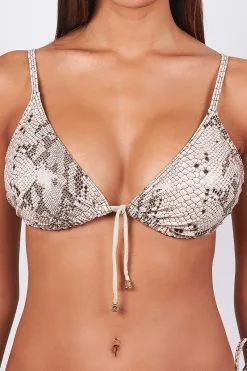 Maillot De Bain Sun Playa Luxury Triangle Python Apollon -Vendite Maillots De Bain maillot de bain corail rouge triangle python apollon 4