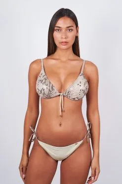 Maillot De Bain Sun Playa Luxury Triangle Python Apollon -Vendite Maillots De Bain maillot de bain corail rouge triangle python apollon 7