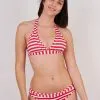 Maillot De Bain Nana Sun 2 Pièces Triangle Rayure Rouge Blanc -Vendite Maillots De Bain maillot de bain nana sun 2 pieces triangle rayure rouge blanc